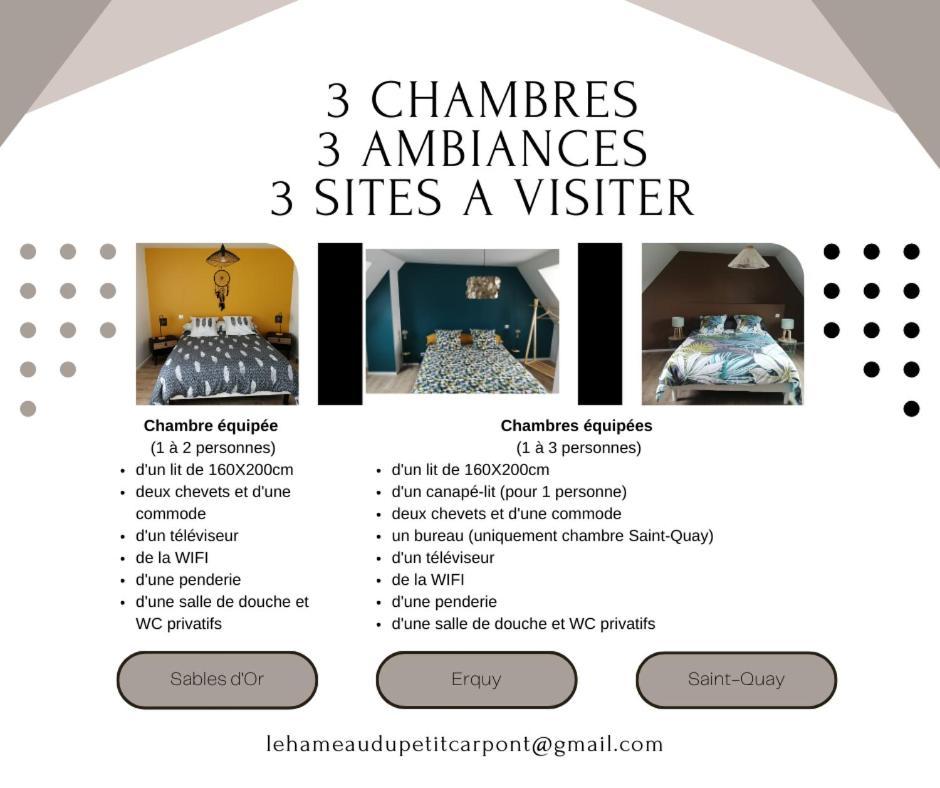Le Hameau Du Petit Carpont - Chambres D'Hotes -Baie De Saint-Brieuc-Entre-Paimpol Et Erquy - Petit Dejeuner Breton Ploufragan Eksteriør bilde